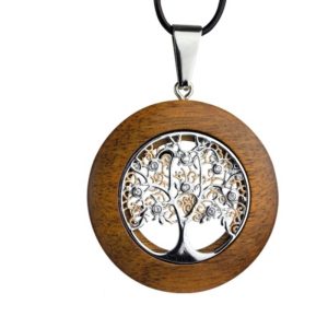 "Tree of life" trähänge halsband